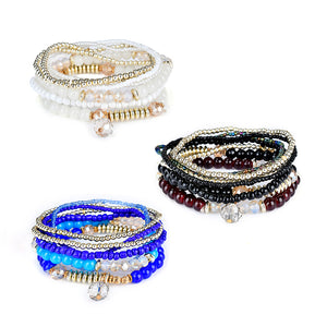 Bohemian Multilayer Bracelet Beads Crystal Bracelets Women Accessories