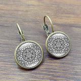 Retro Datura Ear Drop Earrings