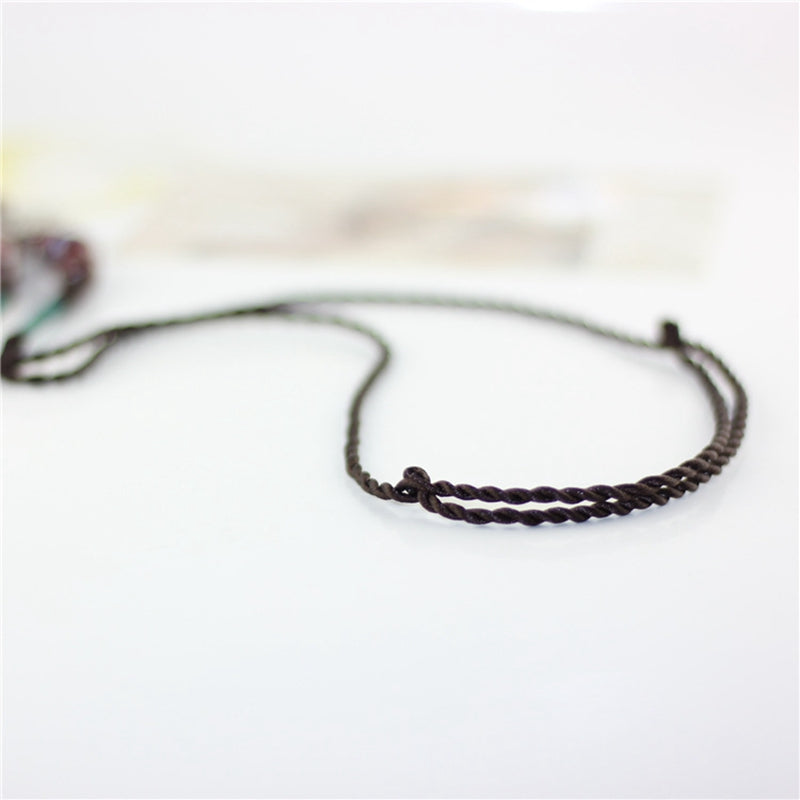 Women's Vintage Fish Pendant Ceramic Beads Tassel Necklace