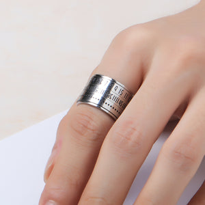 Unisex Time Loop Titanium Steel 316L Stainless Steel Ring