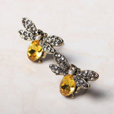 Luxury Oktant Rhinestone Crystal Ear Stud 18K Gold Plated