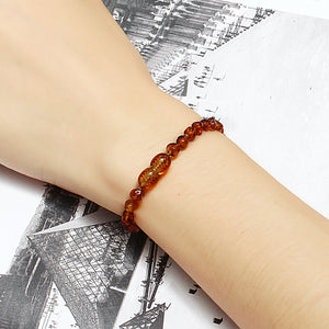 Fashion Multicolor Natural Amber Bracelet Gift for Women