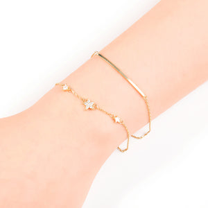 JASSY 18K Gold Chain Bracelet