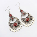 Ethnic Crescent Drop Earring Fashion Hollow Earrings Retro