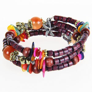 Multilayer Tibetan Buddhist Colorful Beaded Unisex Bracelet