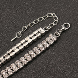 3 Styles Sexy Shiny Rhinestone Necklace Simple Zinc Alloy Choker Clothing Accessories