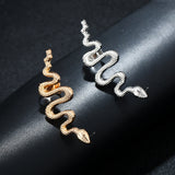 1Pc Exaggerate Snake Left Right Ear Cuff Zinc Alloy Earrings