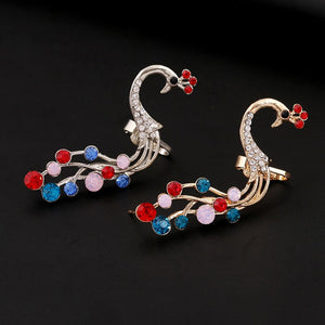 Colorful Rhinestones Ear Cuff Cartilage Earring for Women