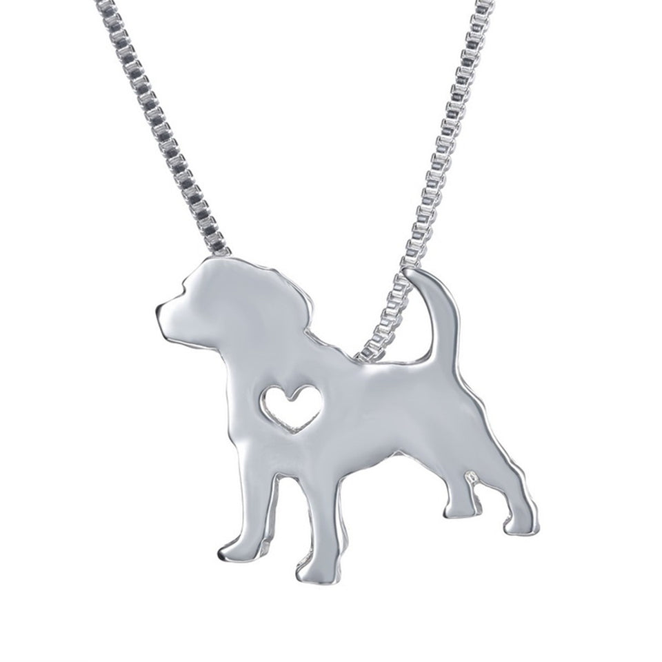 Puppy Dog Cute Lovely Animal Charm Friends Necklace Chain Jewelry