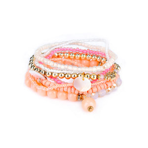 Bohemian Women Bracelet Crystal Beads Multilayer Bracelets Gift for Women