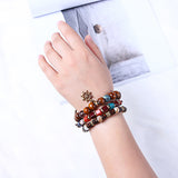 Charm Multilayer Tassel Bracelets Leaf Anchor Bracelet