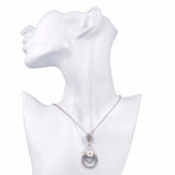 Sweet Pearl Rhinestone Water Drop Necklace Gift For Women 