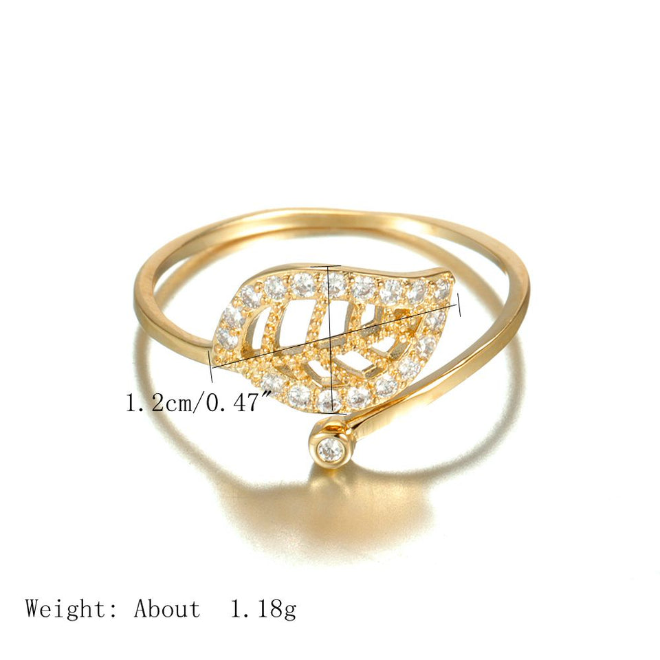 JASSY Plant Zircon 18K Gold Rings