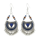 Ethnic Exaggerated Multielement Triangle Fan Shaped Earring