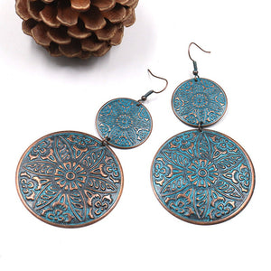 Double Round Drop Earring