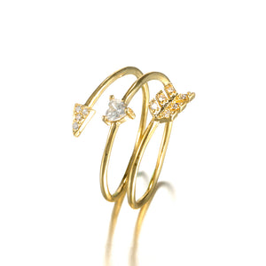 JASSY Copper Plated 18K Gold Finger Rings