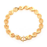 Vintage Gold Hollow Out Heart Shaped Bracelet Jewelry