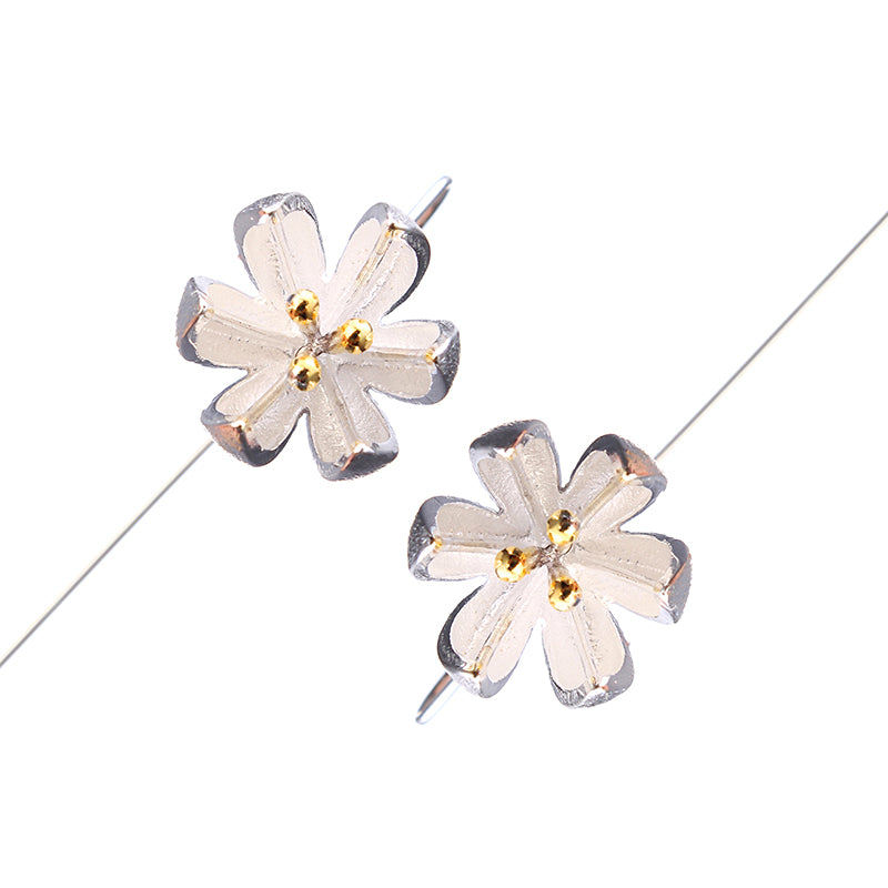 S925 Silver Ear Drop Delicate Drawing Lotus Flower Earrings