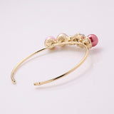 Trendy Open End Artificial Pearl Rhinestone Geometric Bracelets Gift for Women