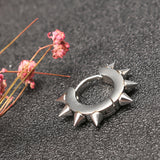 Rivets Hedgehog Punk Rock Titanium Steel Unisex Earring for Men Women