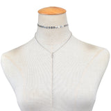 Simple Crystal Necklace Sequins Clavicle Chain Women Choker