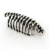 Unisex 1PC Punk Skull Spine Bone Non Pierced Ear Clips Earring