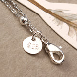 Heart and Rhinestone Pendant Double Layer Bell Foot Chain Silver Plated Anklet