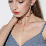 Simple Crystal Necklace Sequins Clavicle Chain Women Choker