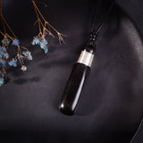 Black Sandalwood Ethnic  Silver Accessories Charm Necklace