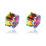 Creative Unisex Cubic Crystal Magnetic Clip Earrings