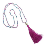 Religionary Buddha's Head Tassel Long Necklace Jewelry