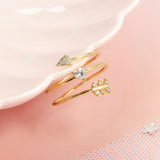 JASSY Copper Plated 18K Gold Finger Rings