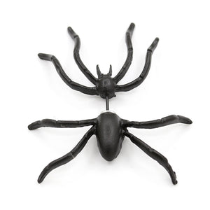 1pc Punk Alloy Black Spider Stud Earring Women Jewelry