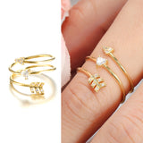 JASSY Copper Plated 18K Gold Finger Rings