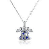 Christmas Bell Enamel Process Gift Party Necklaces