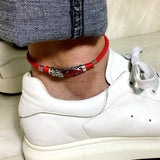 Unisex Lucky Red Rope Ethnic Adjustable Anklet