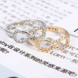 Sweet Gold Silver Plated Best Friends Words Bowknot Ring