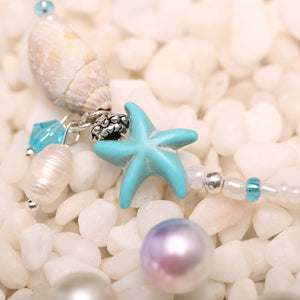 Bohemian Pearls Starfish Charms Anklets Summer Shell