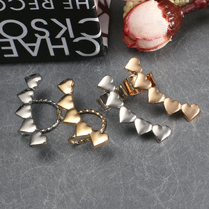 1pcs Trendy Metal Ear Cuff Simple Style U Shape Heart Ear Clip