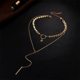 Bohemian Multilayer Necklace Star Bar Tassel Pendant Fashion