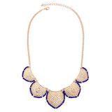 Gold Statement Collar Chain Leaves Choker Colar Pendant Necklace For Women