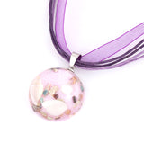 Bohemian Ocean Romance Shell Pearl Inside Hemisphere Pendant