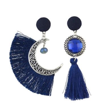 Bohemian Crystal Moon Drop Earrings Dangle women's Earrings