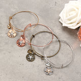 Vintage Heart Star Pendant Bracelet Love Letter Retro Chain Gift for Women