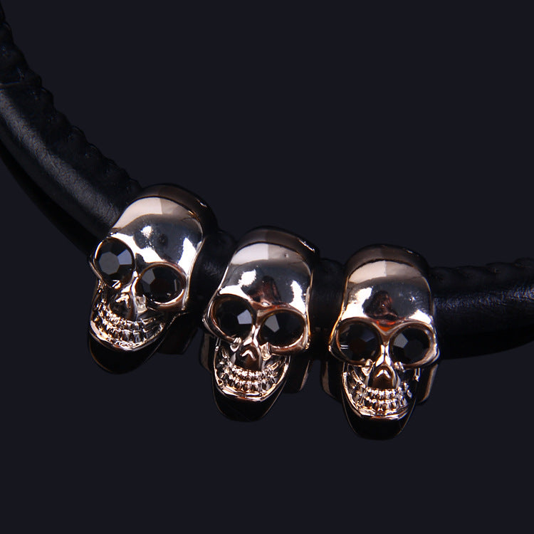 Creative Skull Alloy Collar Sweater Chain Collar Necklaces