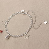 Star Pendant Fashion Foot Chain Silver Plated Anklet for Women