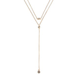 Charming Heart Shape Multilayer Chain Elegant Crystal Necklace for Women