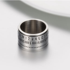 Unisex Time Loop Titanium Steel 316L Stainless Steel Ring