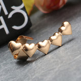 1pcs Trendy Metal Ear Cuff Simple Style U Shape Heart Ear Clip