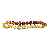 Fashion Multicolor Natural Amber Bracelet Gift for Women